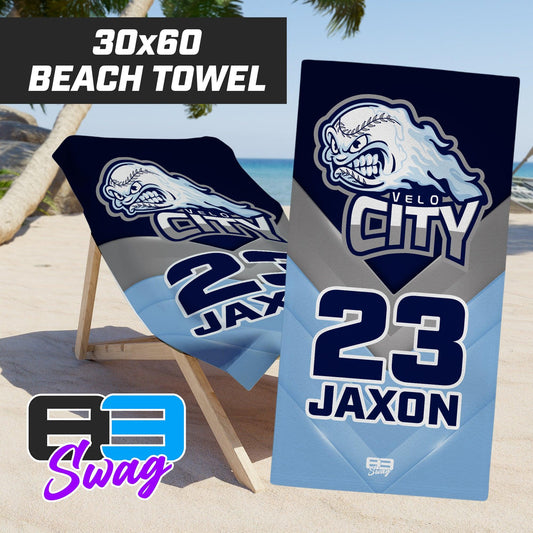 Velocity Baseball - 30"x60" Beach Towel - 83Swag