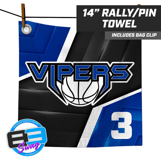 VIPERS Basketball - 14"x14" Rally Towel - 83Swag