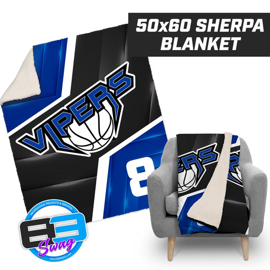 VIPERS Basketball - 50”x60” Plush Sherpa Blanket - 83Swag
