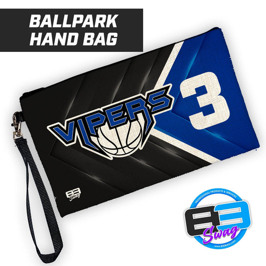 VIPERS Basketball - 9"x5" Zipper Bag with Wrist Strap - 83Swag