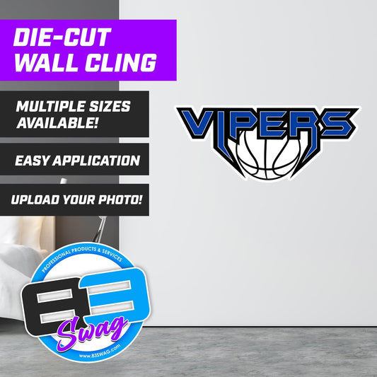 VIPERS Basketball Custom Die-Cut Wall Cling - 83Swag