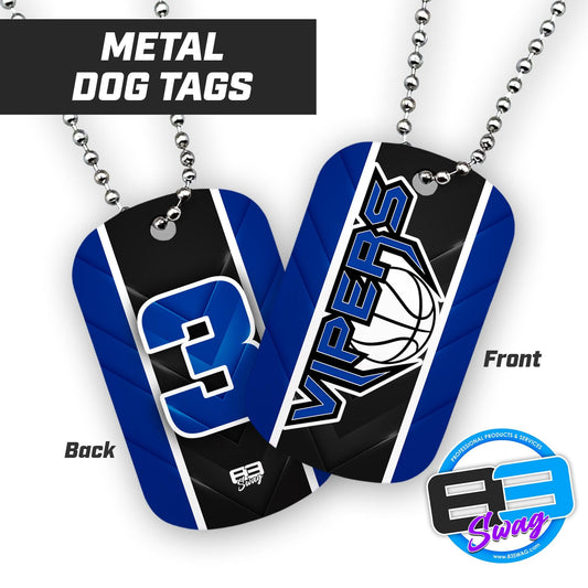 VIPERS Basketball - Double Sided Dog Tags - Includes Chain - 83Swag