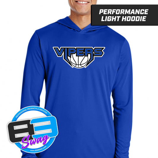 VIPERS Basketball - Royal Blue - Lightweight Performance Hoodie - 83Swag