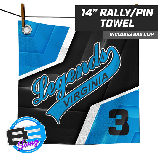 Virginia Legends Softball - 14"x14" Rally Towel - 83Swag