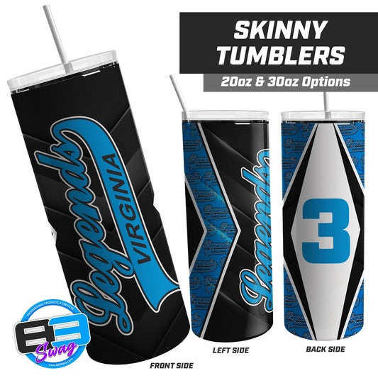 Virginia Legends Softball - 20oz & 30oz Skinny Tumbler - 83Swag