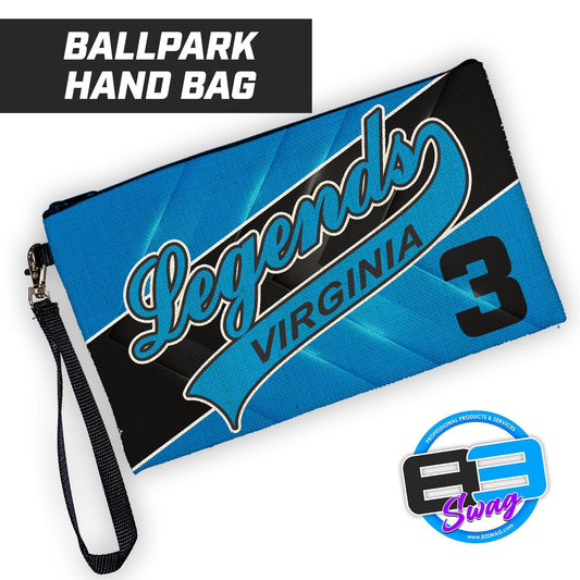 Virginia Legends Softball - 9"x5" Zipper Bag with Wrist Strap - 83Swag