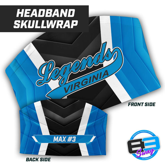 Virginia Legends Softball - Headband Skull Wrap - 83Swag