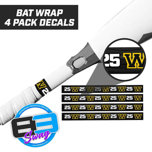 Wapanucka Indians Baseball - Bat Decal Wraps (4 Pack) - 83Swag