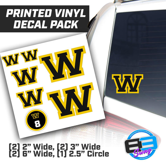 Wapanucka Indians Baseball - Logo Vinyl Decal Pack - 83Swag
