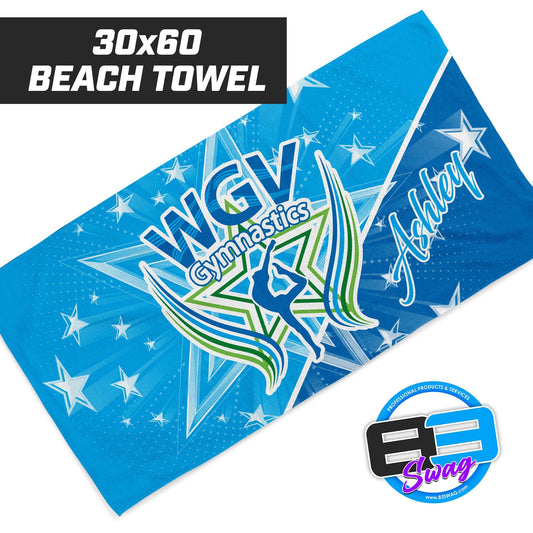 WGV Gymnastics - 30"x60" Beach Towel - 83Swag