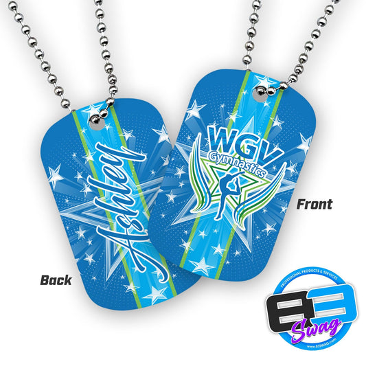 WGV Gymnastics - Double Sided Dog Tags - Includes Chain - 83Swag