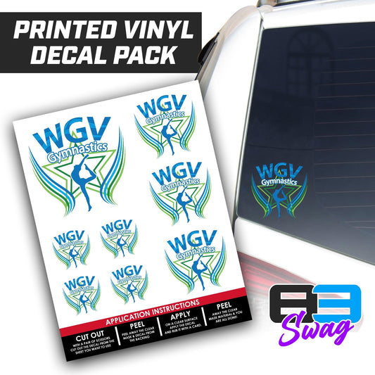 WGV Gymnastics - Logo Decal Pack Sheet - 83Swag