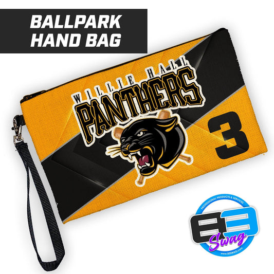 Willie Hall Panthers Baseball - 9"x5" Zipper Bag with Wrist Strap - 83Swag