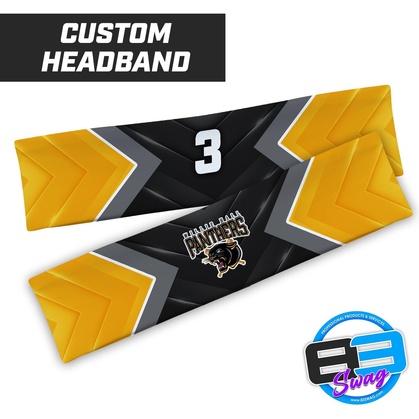 Willie Hall Panthers Baseball - Headband - 83Swag