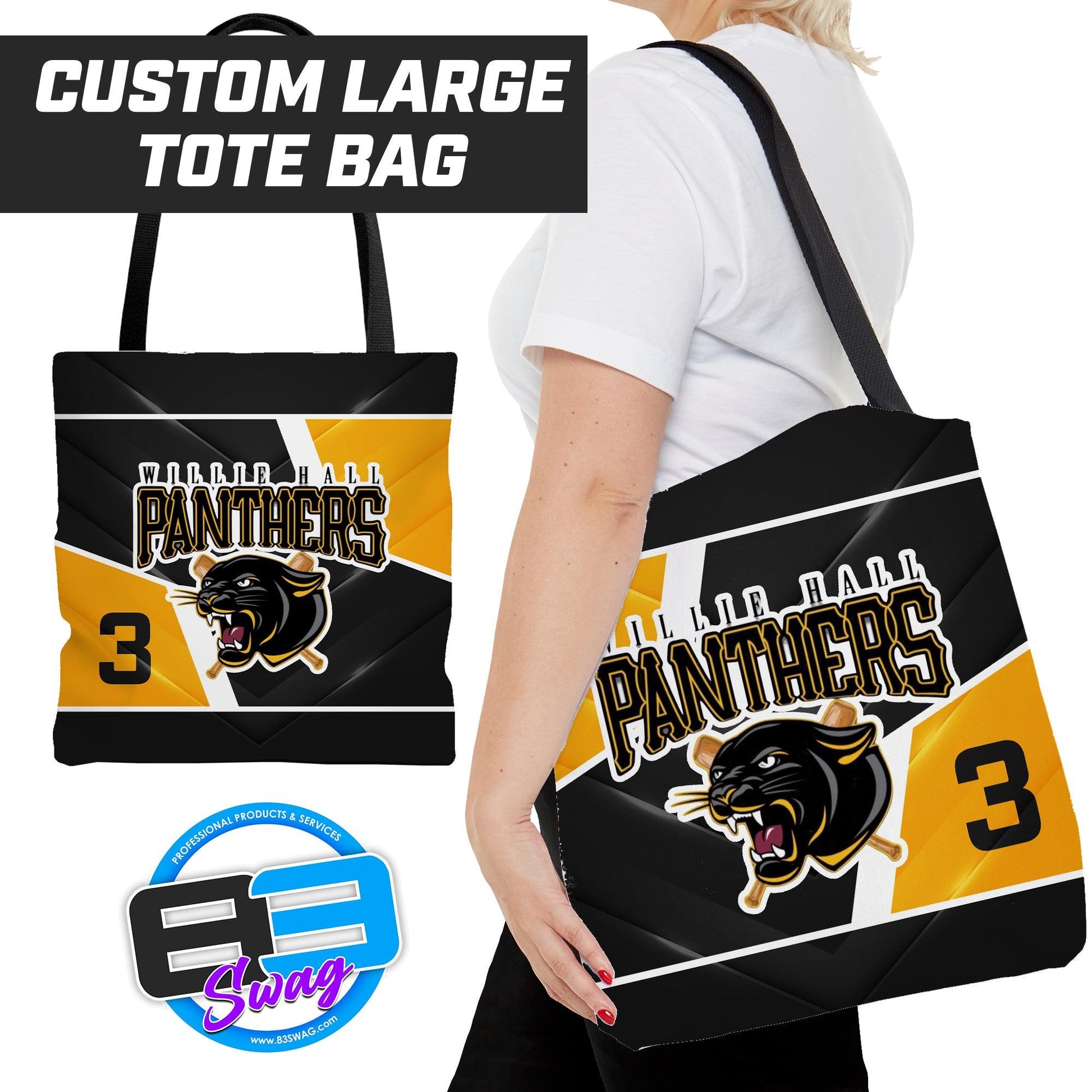 Willie Hall Panthers Baseball - Tote Bag - 83Swag