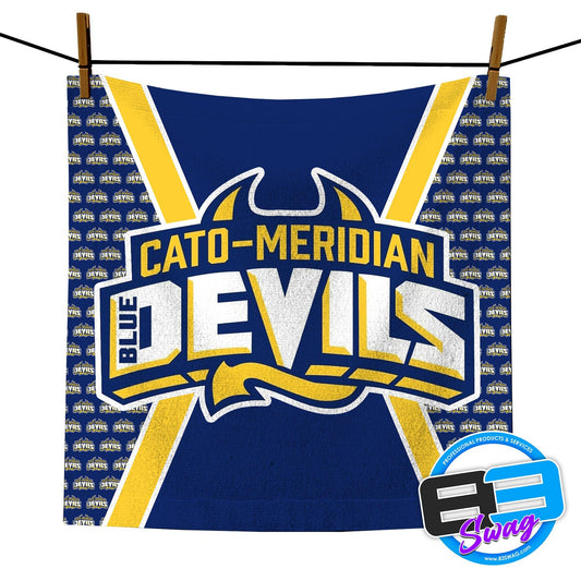 14"x14" Rally Towel - Cato-Meridian Blue Devils - 83Swag