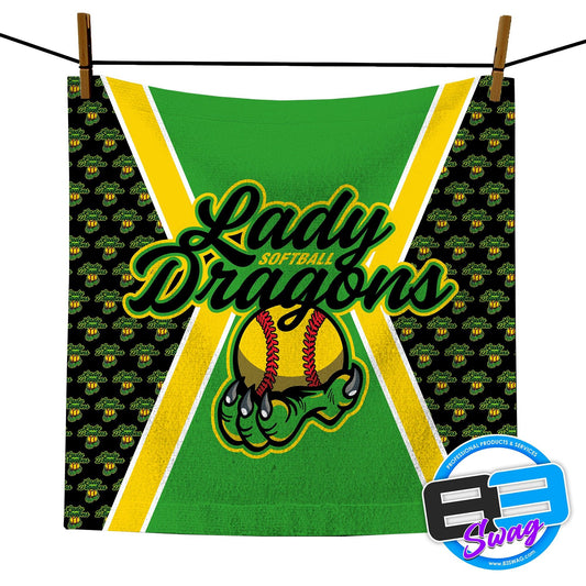 14"x14" Rally Towel - Lady Dragons Softball - 83Swag