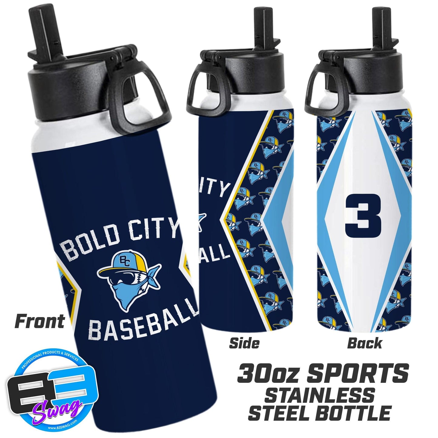 30oz Sports Tumbler - Bold City Bandits - 83Swag