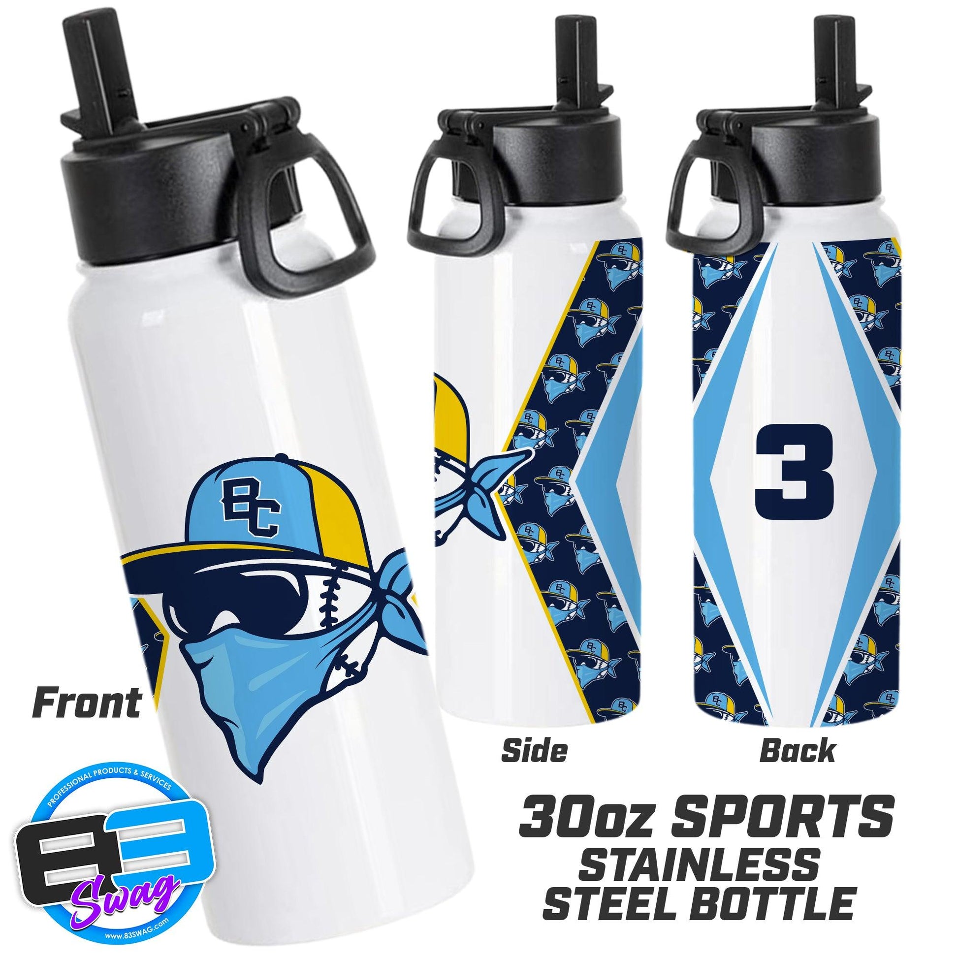 30oz Sports Tumbler - Bold City Bandits - 83Swag