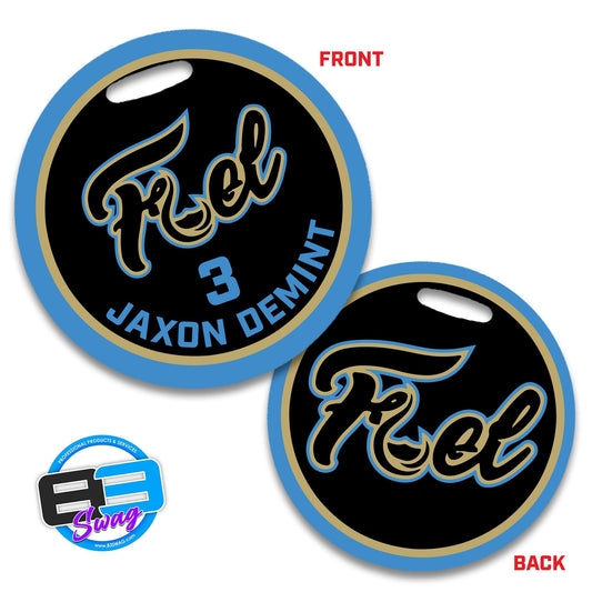 4" Circle Hard Acrylic Bag Tag - FUEL Baseball - 83Swag