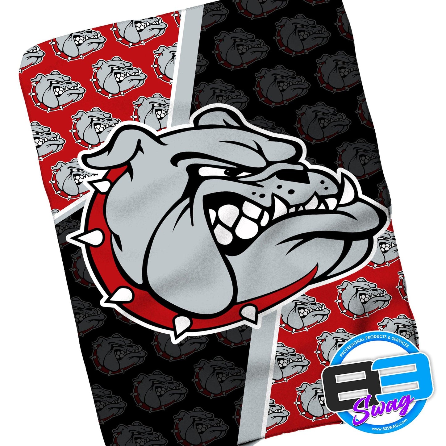 50"x60" Sherpa Fleece Blanket - Bulldogs - 83Swag