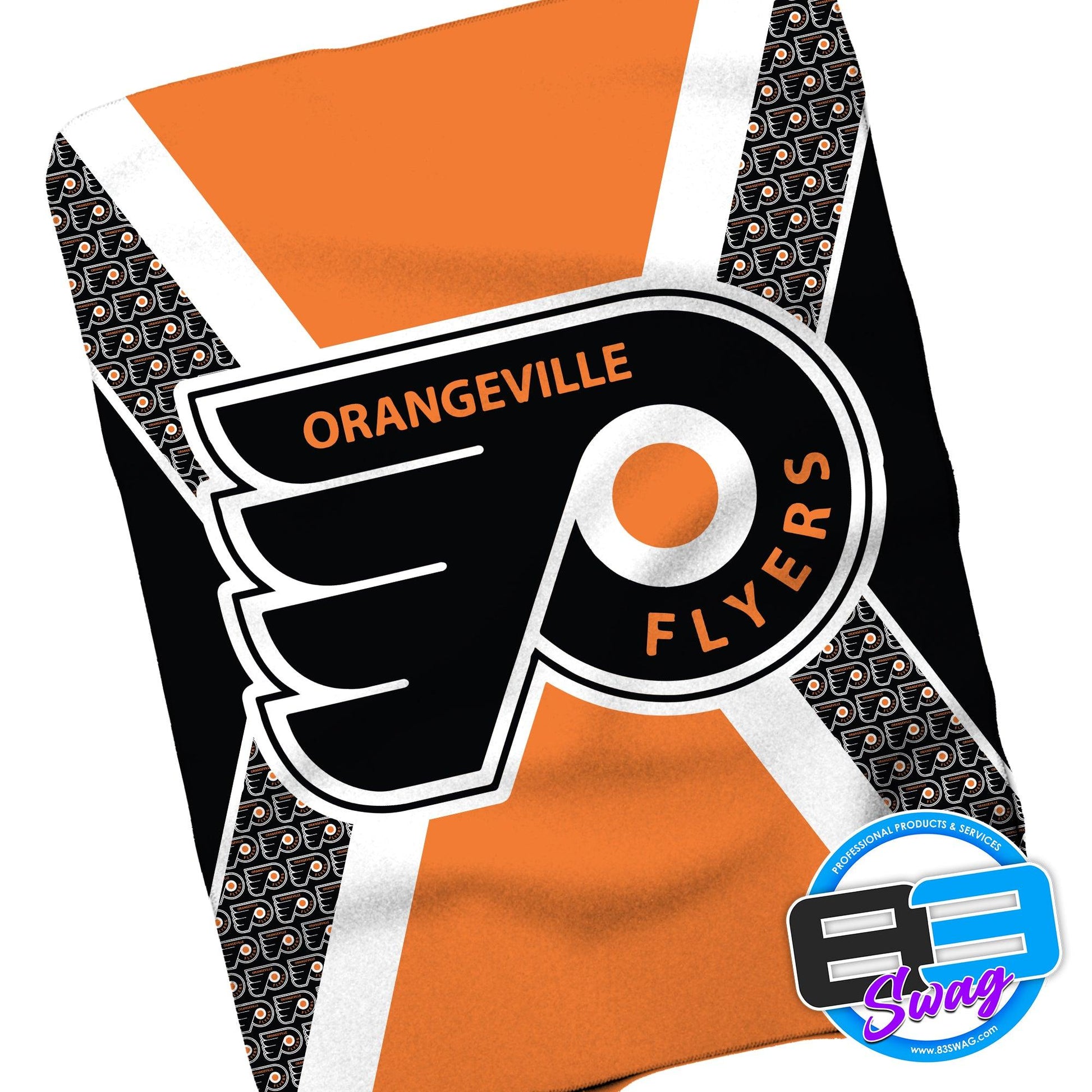 50"x60" Sherpa Fleece Blanket - Orangeville Flyers - 83Swag