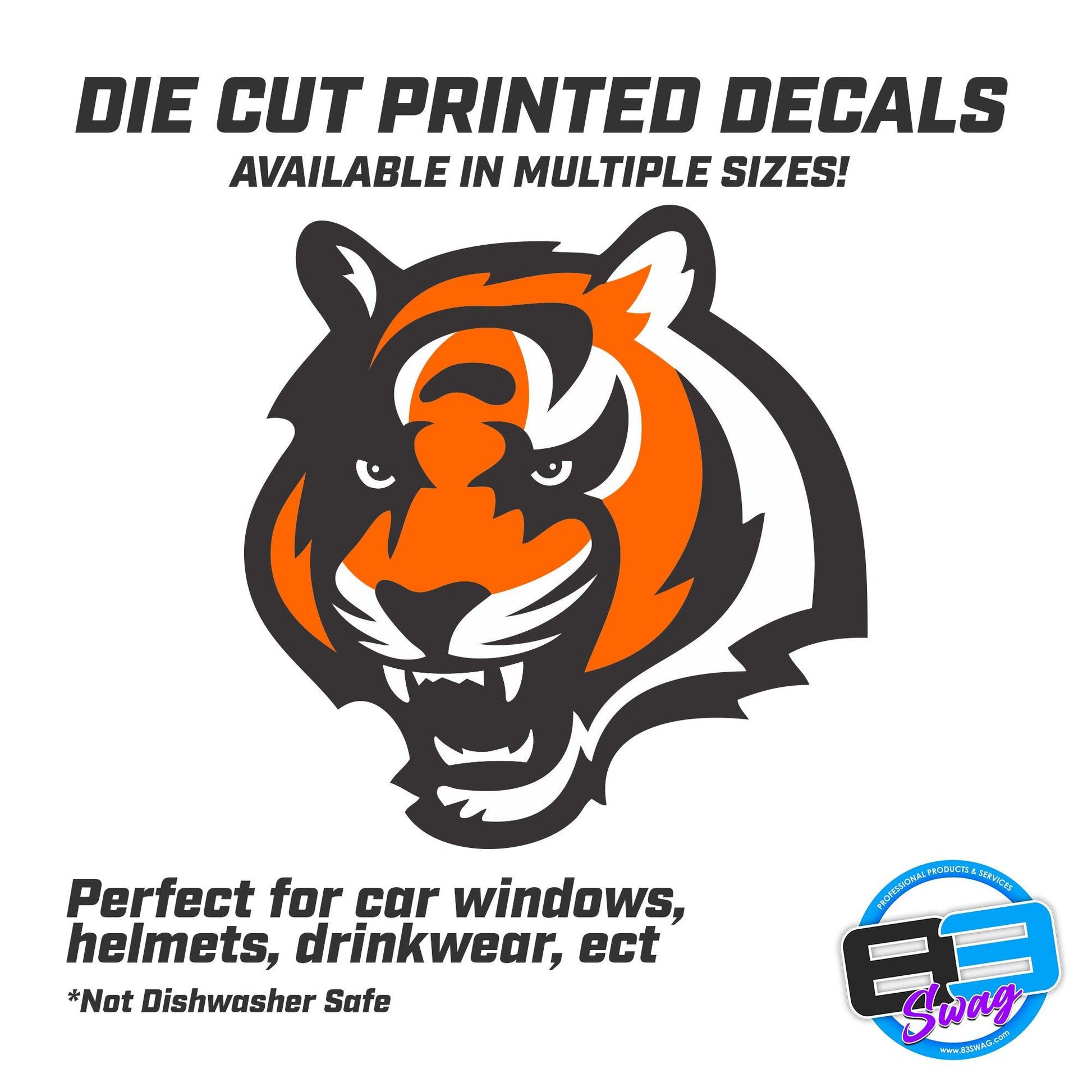 Bengals Logo Vinyl Decal (Multiple Sizes) - 83Swag