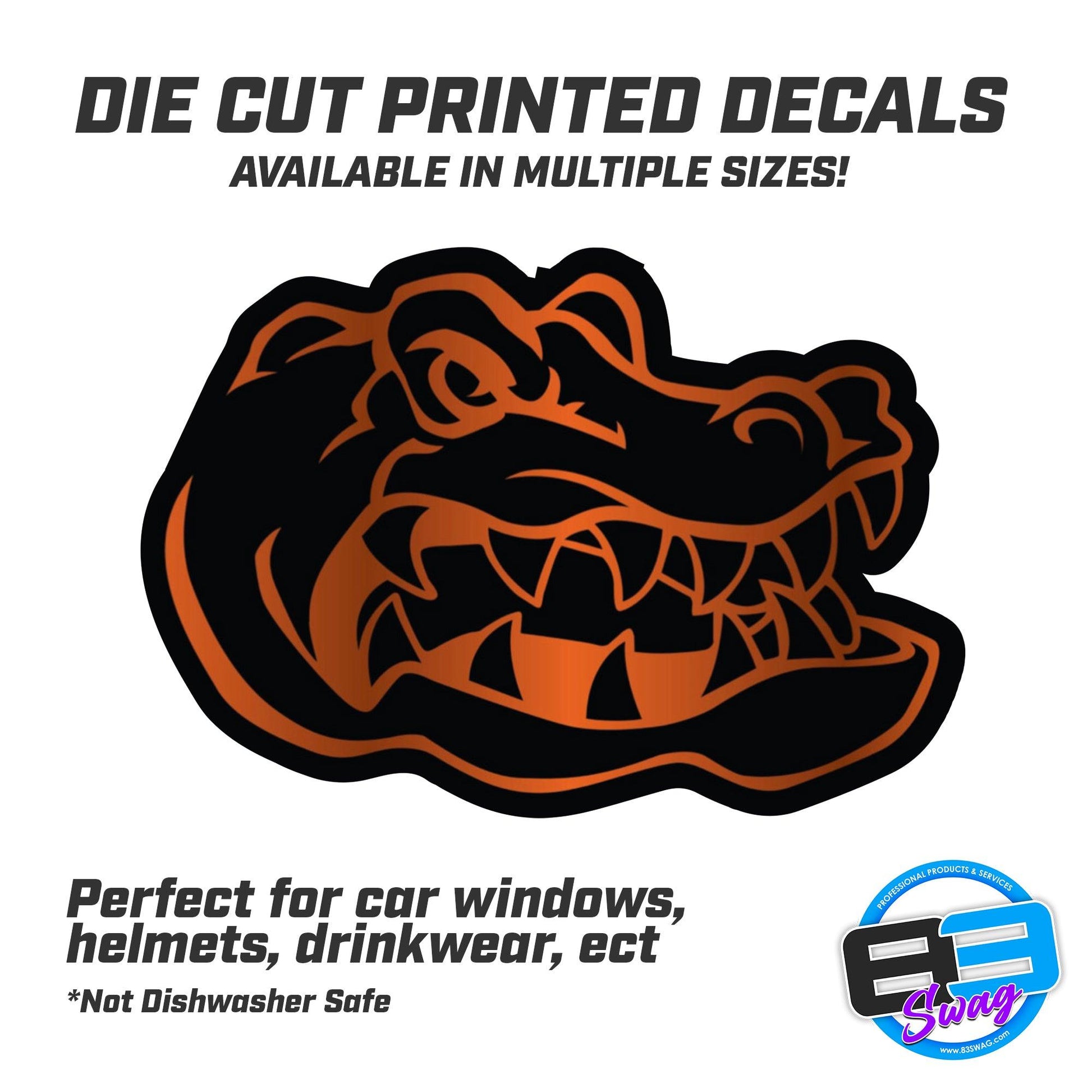 Port Allegany Gators Logo Vinyl Decal (Multiple Sizes) - 83Swag