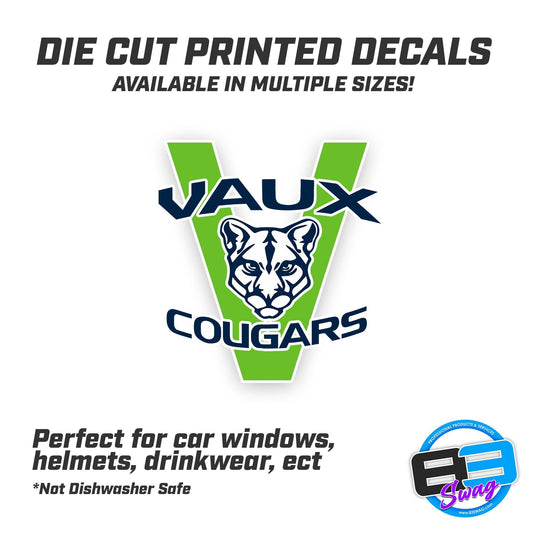 Vaux Cougars Logo Vinyl Decal (Multiple Sizes) - 83Swag