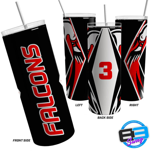 Skinny Tumbler - Allendale Falcons - 83Swag