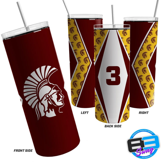 Skinny Tumbler - California PA Trojans - 83Swag