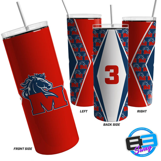 Skinny Tumbler - Indiana Mustangs - 83Swag