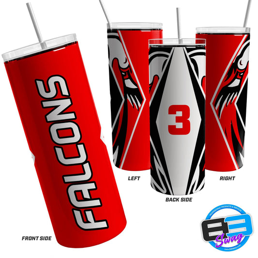 Skinny Tumbler - Allendale Falcons - 83Swag