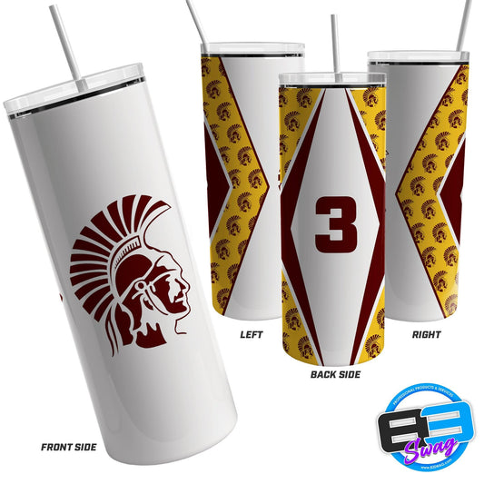 Skinny Tumbler - California PA Trojans - 83Swag