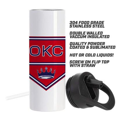 20oz Sports Tumbler - Oklahoma City Oil Kings - 83Swag