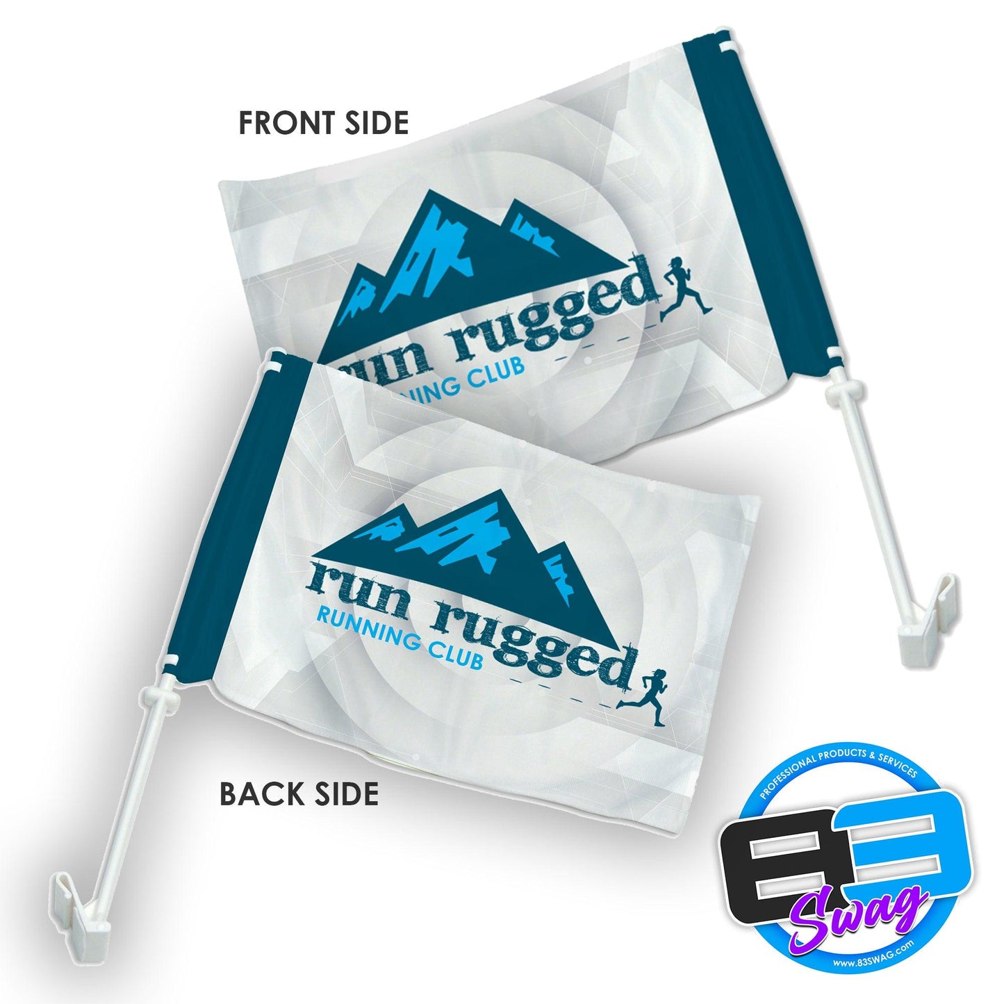 Car Flag - Run Rugged Running Club - 83Swag