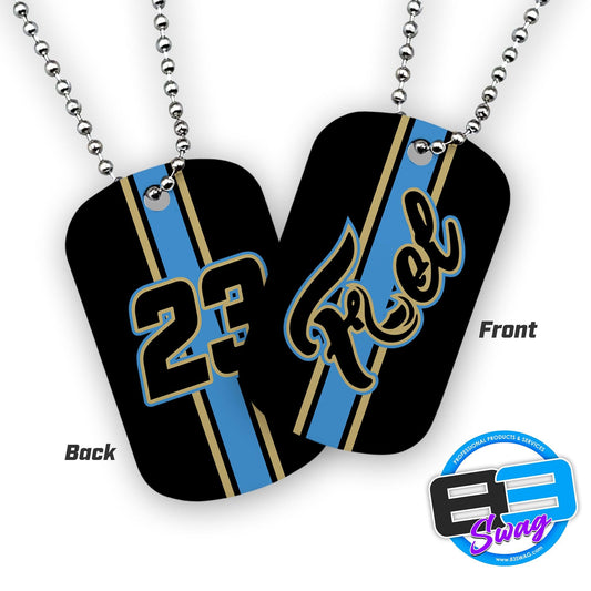 Double Sided Dog Tags - Includes Chain - FUEL Baseball - 83Swag