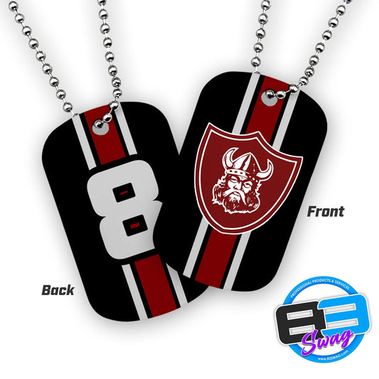 Double Sided Dog Tags - Includes Chain - Westside Vikings - 83Swag