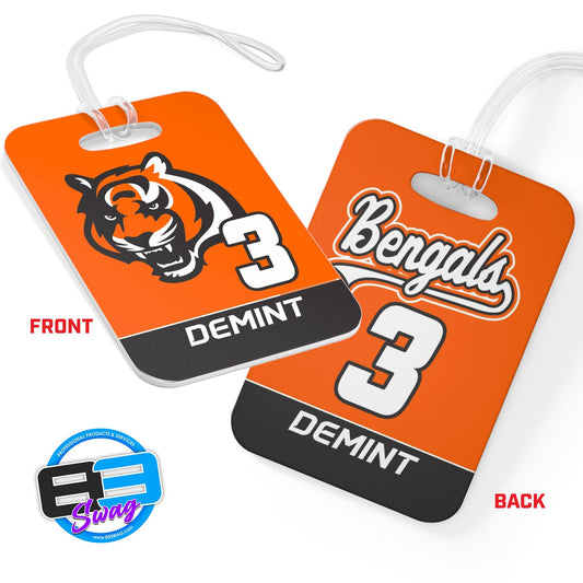Hard Acrylic Bag Tag - Bengals - 83Swag