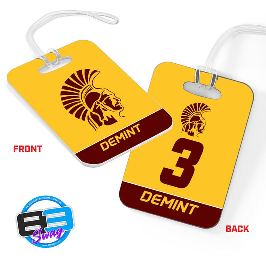 Hard Acrylic Bag Tag - California PA Trojans - 83Swag