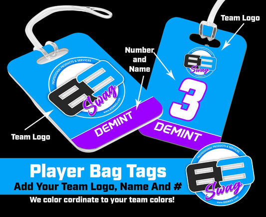 Hard Acrylic Bag Tag - Supply Your Own Artwork - 83Swag