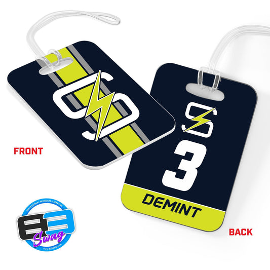 Hard Acrylic Bag Tag - Surge Baseball - 83Swag