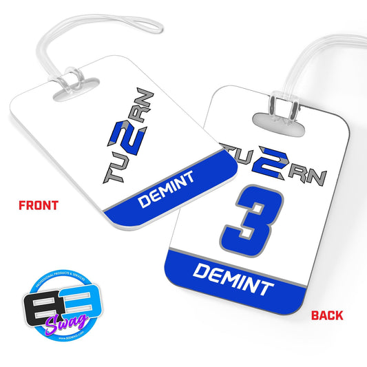 Hard Acrylic Bag Tag - Turn 2 Softball - 83Swag