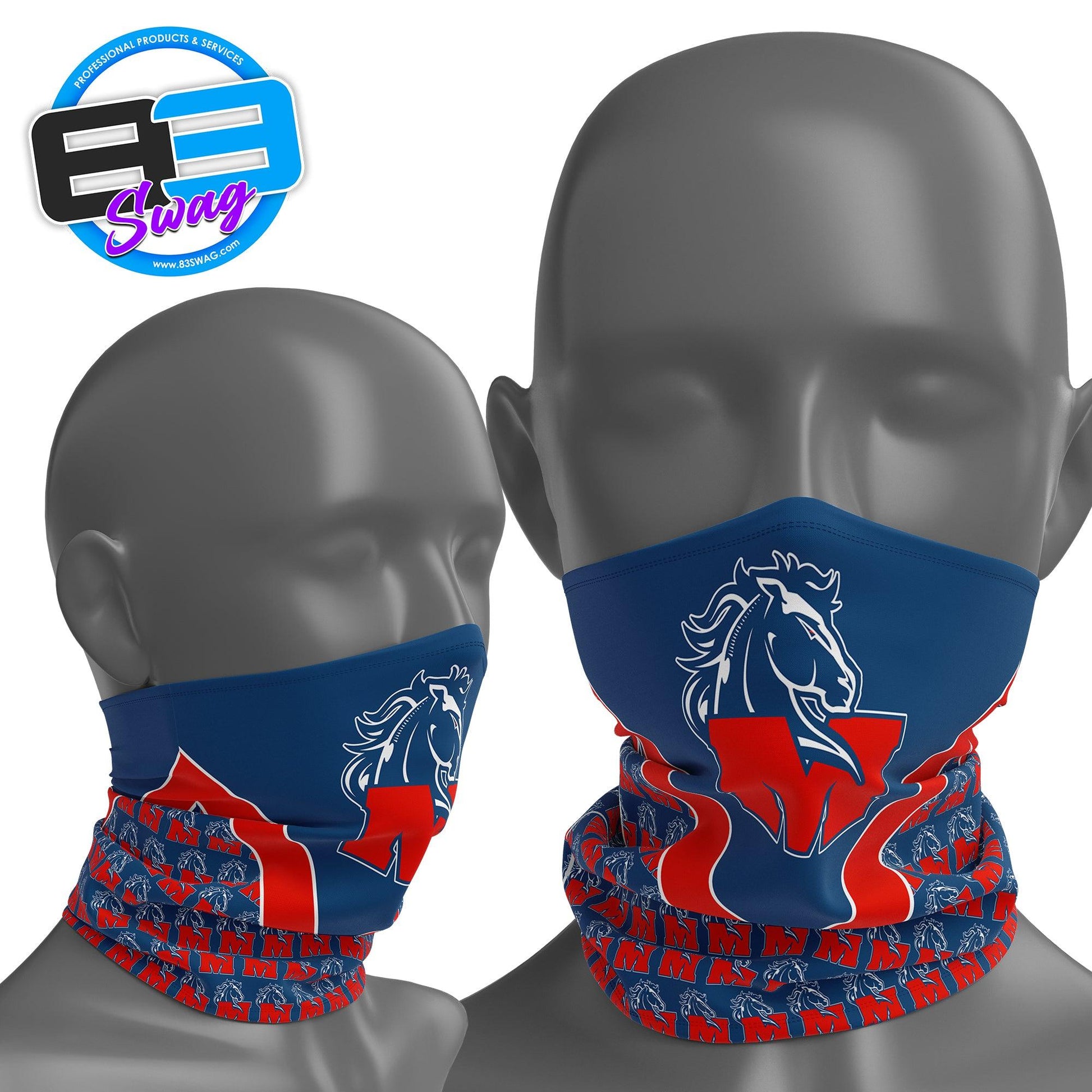 Neck Gaiter - Indiana Mustangs - 83Swag