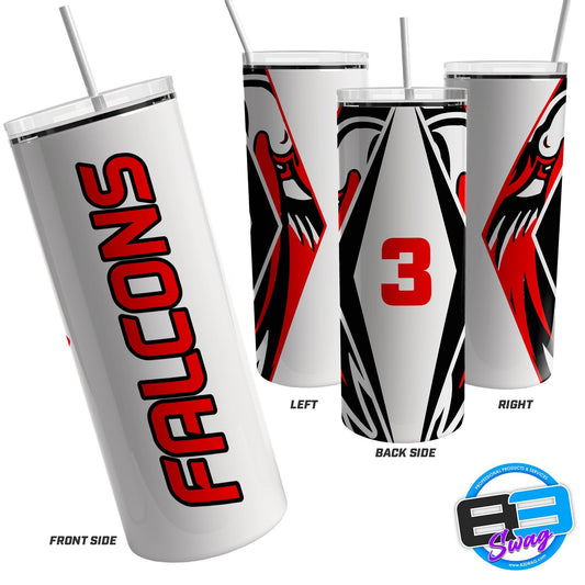 Skinny Tumbler - Allendale Falcons - 83Swag