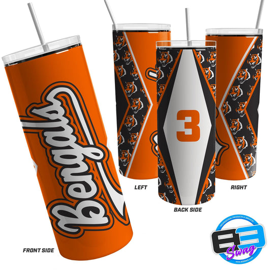 Skinny Tumbler - Bengals Font - 83Swag