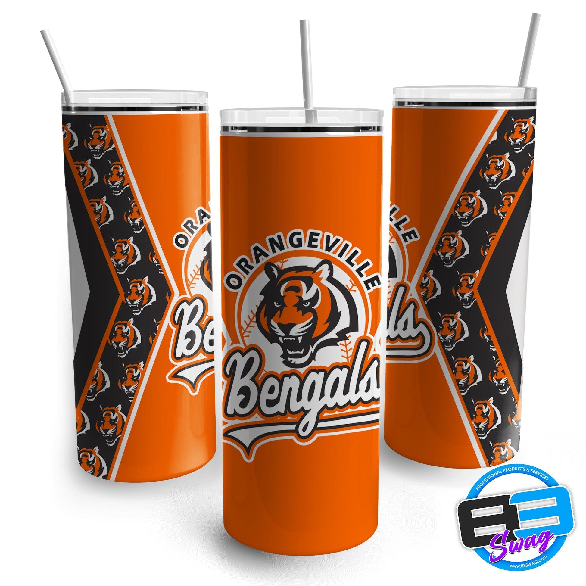 Skinny Tumbler - Bengals Logo - 83Swag