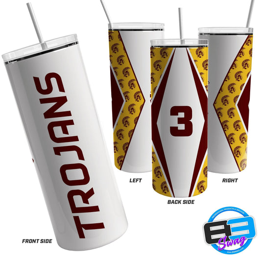 Skinny Tumbler - California PA Trojans - 83Swag