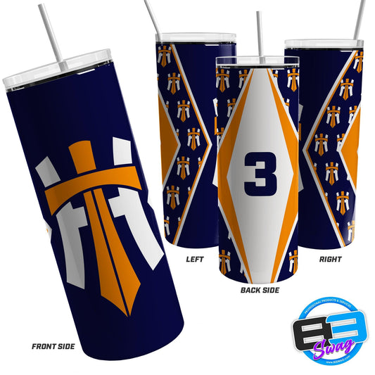 Skinny Tumbler - Humble Titans - Blue - 83Swag