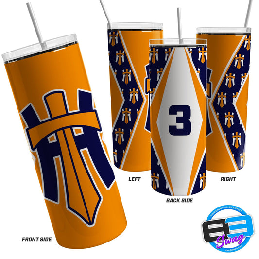 Skinny Tumbler - Humble Titans - Orange - 83Swag